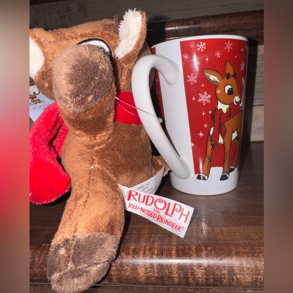 Rudolph the Red Nose Reindeer Plush in Mug Set by DanDee - NEW - Picture 9 of 12